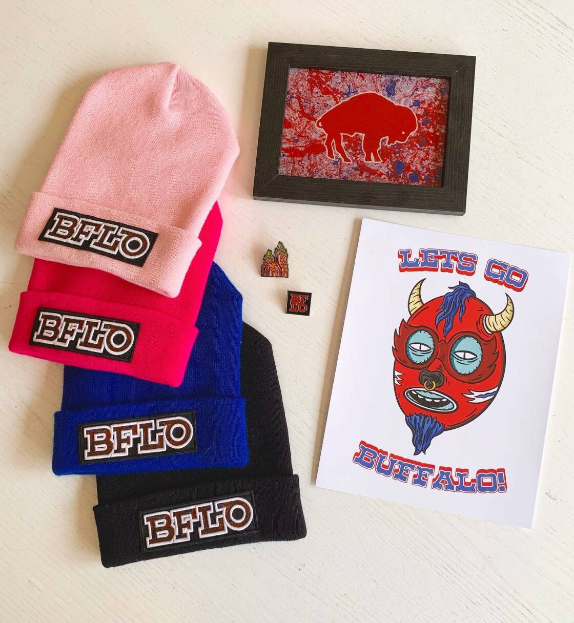 NEAT BUFFALO CLOTHPIGMENT PRINT【44】 Buffalo Plaid Charcoal Red Adult | ILTEX Apparel